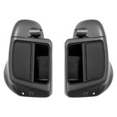 HR3 Industrial Gray Denim Vented Lower Fairing Kit With 6.5" Speaker Pods For Harley Touring models 2014-2024